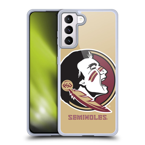 Florida State University FSU Florida State University Oversized Icon Soft Gel Case for Samsung Galaxy S21+ 5G