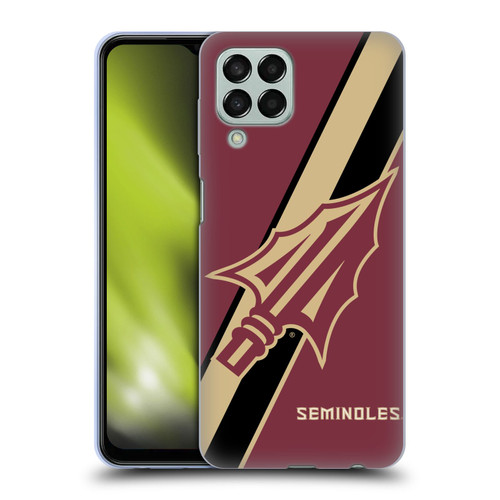 Florida State University FSU Florida State University Stripes Soft Gel Case for Samsung Galaxy M33 (2022)