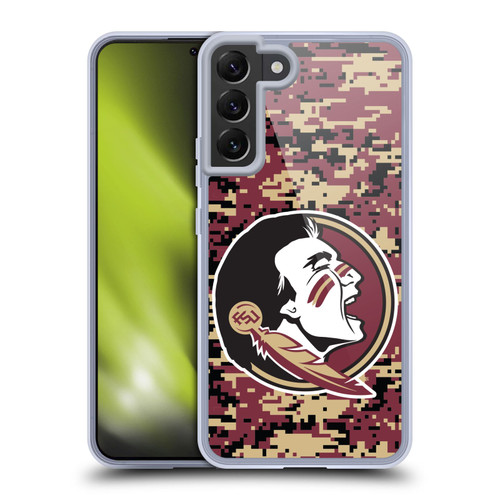 Florida State University FSU Florida State University Digital Camouflage Soft Gel Case for Samsung Galaxy S22+ 5G