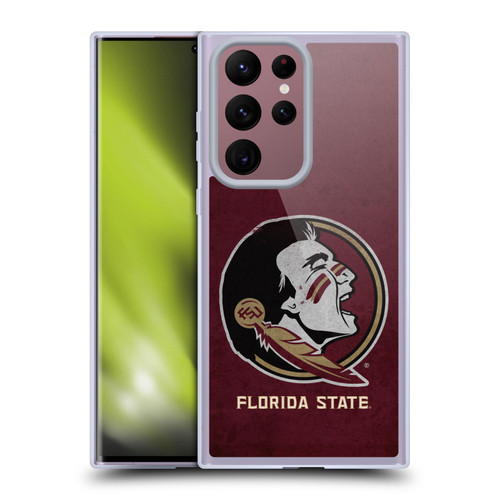 Florida State University FSU Florida State University Distressed Soft Gel Case for Samsung Galaxy S22 Ultra 5G