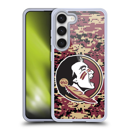 Florida State University FSU Florida State University Digital Camouflage Soft Gel Case for Samsung Galaxy S23 5G