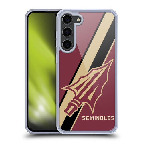 Florida State University FSU Florida State University Stripes Soft Gel Case for Samsung Galaxy S23+ 5G