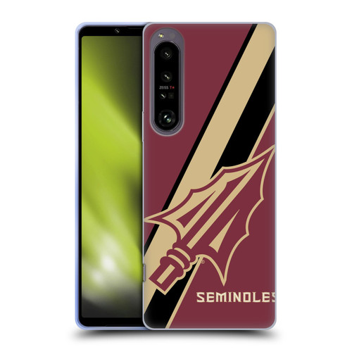 Florida State University FSU Florida State University Stripes Soft Gel Case for Sony Xperia 1 IV