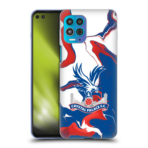 Crystal Palace FC Crest Marble Soft Gel Case for Motorola Moto G100