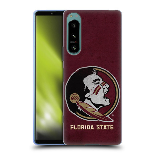 Florida State University FSU Florida State University Distressed Soft Gel Case for Sony Xperia 5 IV