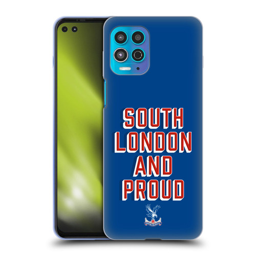 Crystal Palace FC Crest South London And Proud Soft Gel Case for Motorola Moto G100