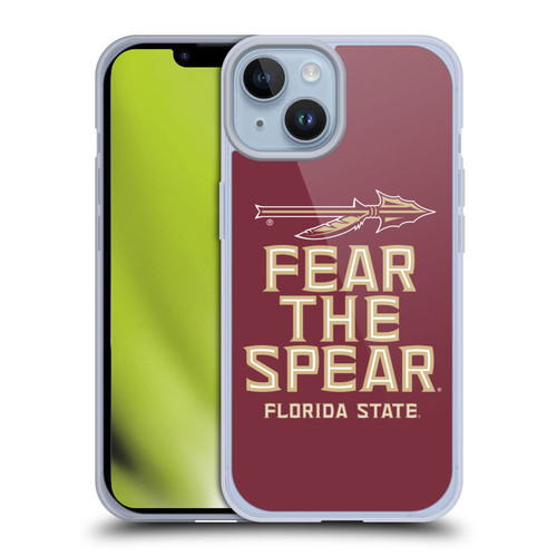 Florida State University FSU Florida State University Art Fear The Spear Soft Gel Case for Apple iPhone 14