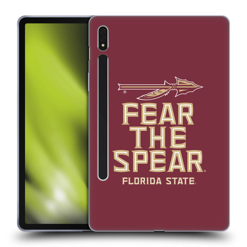 Florida State University FSU Florida State University Art Fear The Spear Soft Gel Case for Samsung Galaxy Tab S8