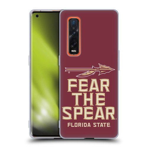 Florida State University FSU Florida State University Art Fear The Spear Soft Gel Case for OPPO Find X2 Pro 5G