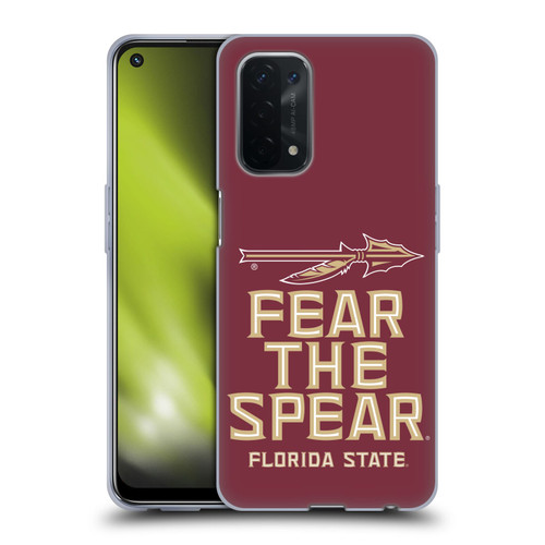 Florida State University FSU Florida State University Art Fear The Spear Soft Gel Case for OPPO A54 5G