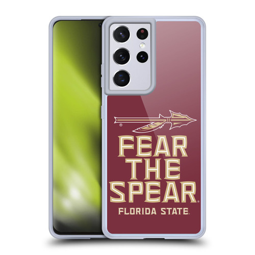 Florida State University FSU Florida State University Art Fear The Spear Soft Gel Case for Samsung Galaxy S21 Ultra 5G