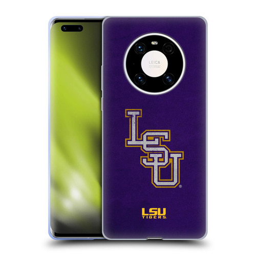 Louisiana State University LSU Louisiana State University Distressed Look Soft Gel Case for Huawei Mate 40 Pro 5G