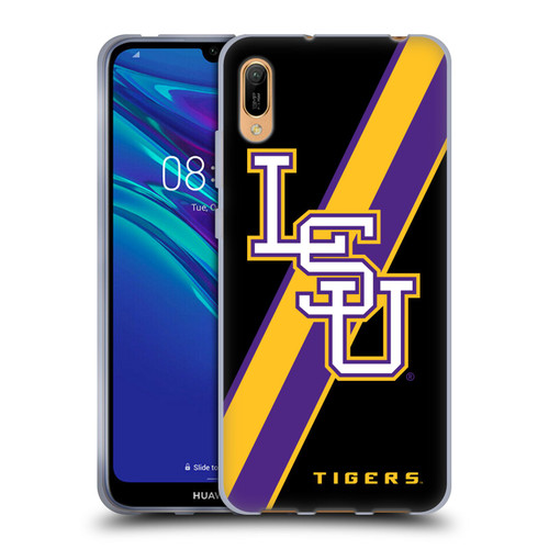 Louisiana State University LSU Louisiana State University Stripes Soft Gel Case for Huawei Y6 Pro (2019)