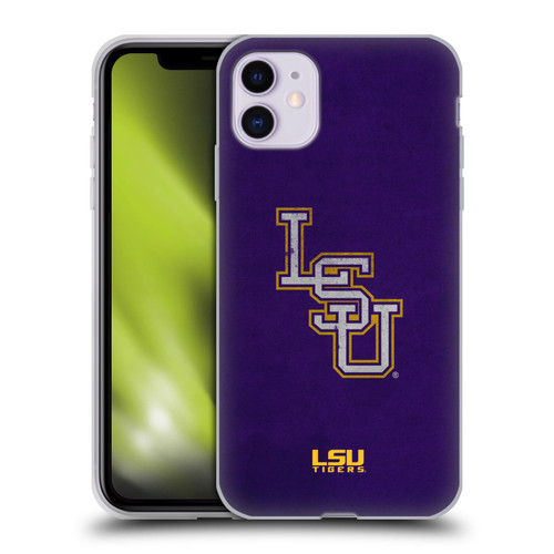 Louisiana State University LSU Louisiana State University Distressed Look Soft Gel Case for Apple iPhone 11