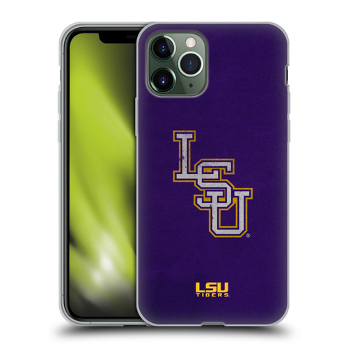 Louisiana State University LSU Louisiana State University Distressed Look Soft Gel Case for Apple iPhone 11 Pro