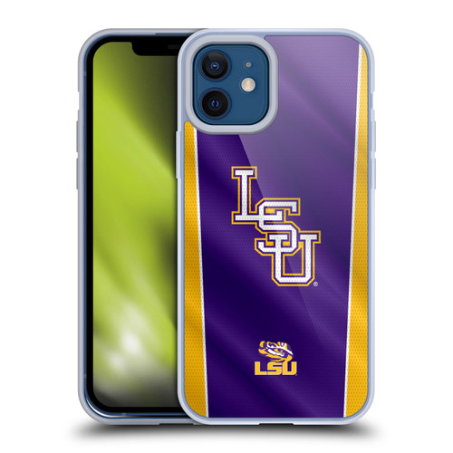 Louisiana State University LSU Louisiana State University LSU Banner Soft Gel Case for Apple iPhone 12 / iPhone 12 Pro