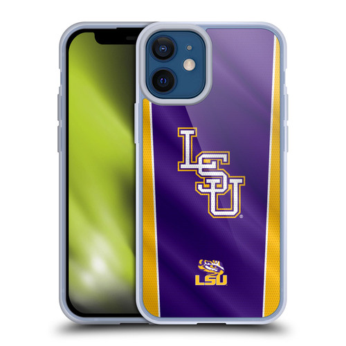 Louisiana State University LSU Louisiana State University Banner Soft Gel Case for Apple iPhone 12 Mini