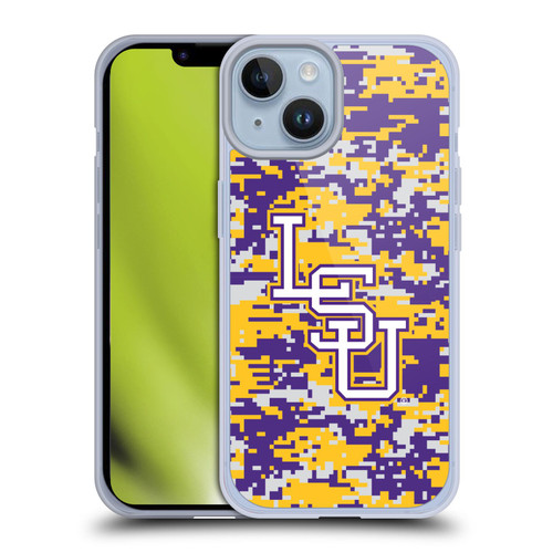 Louisiana State University LSU Louisiana State University Digital Camouflage Soft Gel Case for Apple iPhone 14