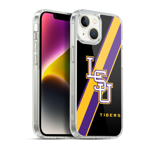 Louisiana State University LSU Louisiana State University LSU Stripes Soft Gel Case for Apple iPhone 14