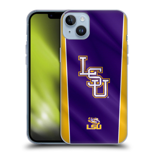 Louisiana State University LSU Louisiana State University Banner Soft Gel Case for Apple iPhone 14 Plus