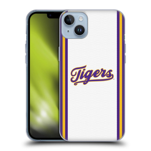 Louisiana State University LSU Louisiana State University Football Jersey Soft Gel Case for Apple iPhone 14 Plus
