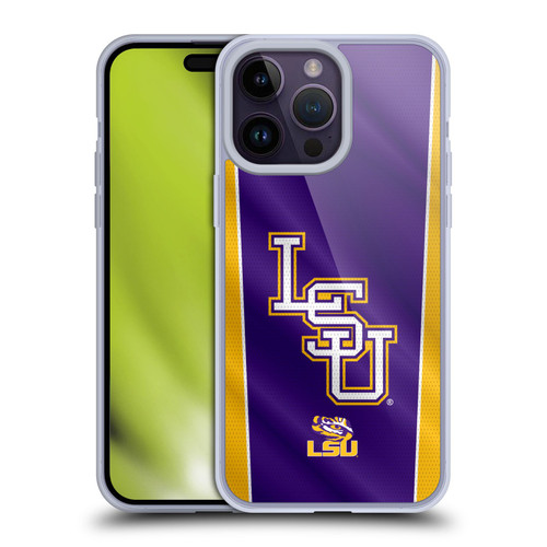 Louisiana State University LSU Louisiana State University Banner Soft Gel Case for Apple iPhone 14 Pro Max