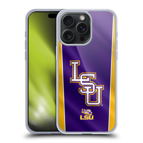 Louisiana State University LSU Louisiana State University Banner Soft Gel Case for Apple iPhone 15 Pro Max