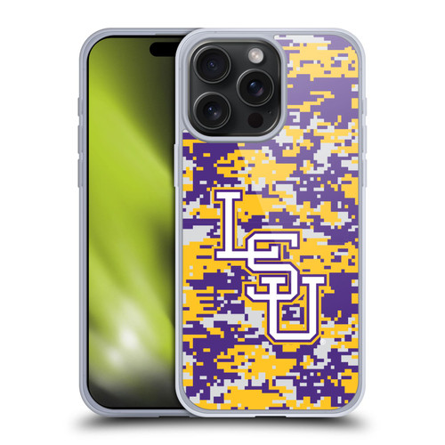 Louisiana State University LSU Louisiana State University LSU Digital Camouflage Soft Gel Case for Apple iPhone 15 Pro Max