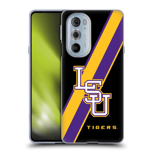 Louisiana State University LSU Louisiana State University Stripes Soft Gel Case for Motorola Edge X30