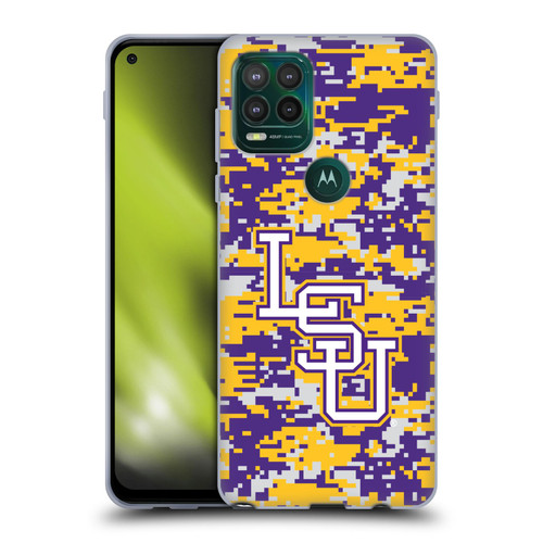 Louisiana State University LSU Louisiana State University Digital Camouflage Soft Gel Case for Motorola Moto G Stylus 5G 2021