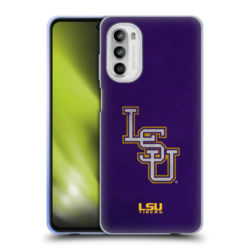 Louisiana State University LSU Louisiana State University Distressed Look Soft Gel Case for Motorola Moto G52