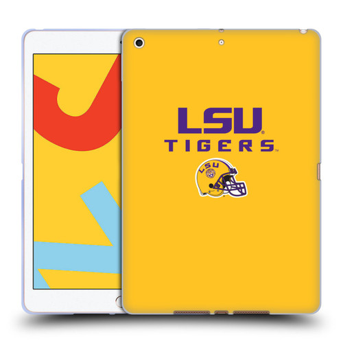 Louisiana State University LSU Louisiana State University Helmet Logotype Soft Gel Case for Apple iPad 10.2 2019/2020/2021