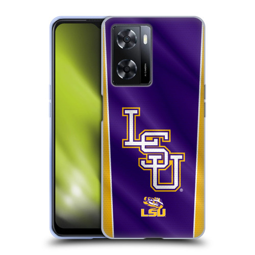 Louisiana State University LSU Louisiana State University Banner Soft Gel Case for OPPO A57s