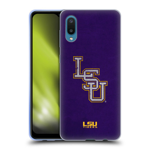 Louisiana State University LSU Louisiana State University Distressed Look Soft Gel Case for Samsung Galaxy A02/M02 (2021)