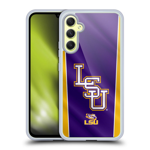 Louisiana State University LSU Louisiana State University Banner Soft Gel Case for Samsung Galaxy A34 5G