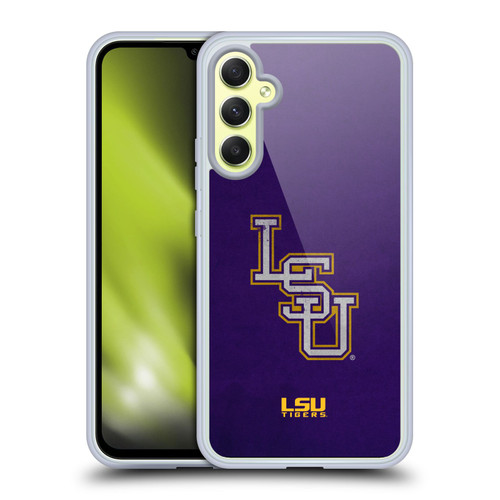 Louisiana State University LSU Louisiana State University Distressed Look Soft Gel Case for Samsung Galaxy A34 5G