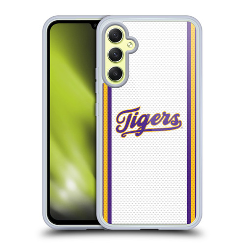 Louisiana State University LSU Louisiana State University Football Jersey Soft Gel Case for Samsung Galaxy A34 5G