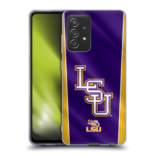 Louisiana State University LSU Louisiana State University Banner Soft Gel Case for Samsung Galaxy A52 / A52s / 5G (2021)