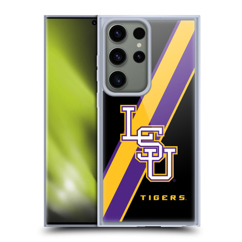 Louisiana State University LSU Louisiana State University Stripes Soft Gel Case for Samsung Galaxy S23 Ultra 5G