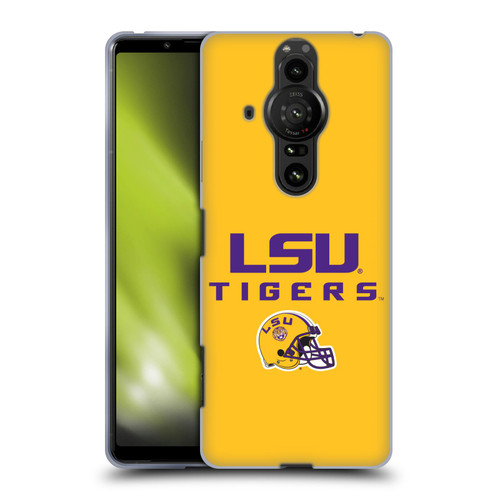 Louisiana State University LSU Louisiana State University Helmet Logotype Soft Gel Case for Sony Xperia Pro-I