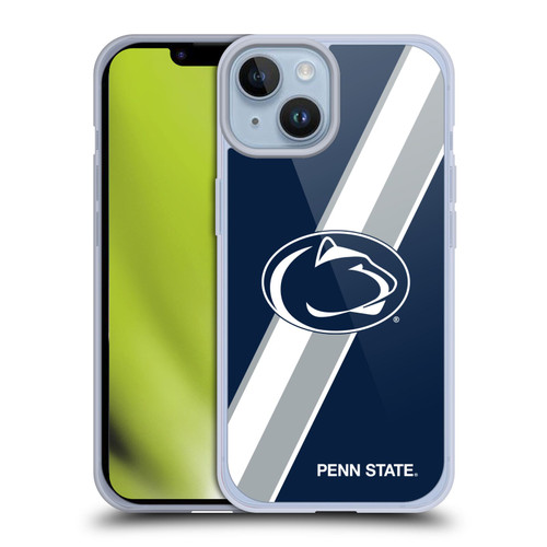 Pennsylvania State University PSU The Pennsylvania State University Stripes Soft Gel Case for Apple iPhone 14