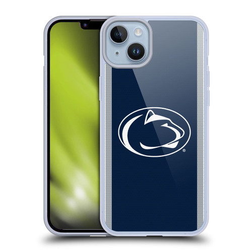 Pennsylvania State University PSU The Pennsylvania State University Football Jersey Soft Gel Case for Apple iPhone 14 Plus