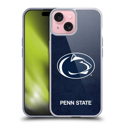 Pennsylvania State University PSU The Pennsylvania State University Distressed Look Soft Gel Case for Apple iPhone 15