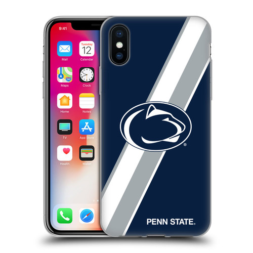 Pennsylvania State University PSU The Pennsylvania State University Stripes Soft Gel Case for Apple iPhone X / iPhone XS