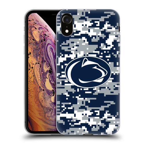 Pennsylvania State University PSU The Pennsylvania State University Digital Camouflage Soft Gel Case for Apple iPhone XR