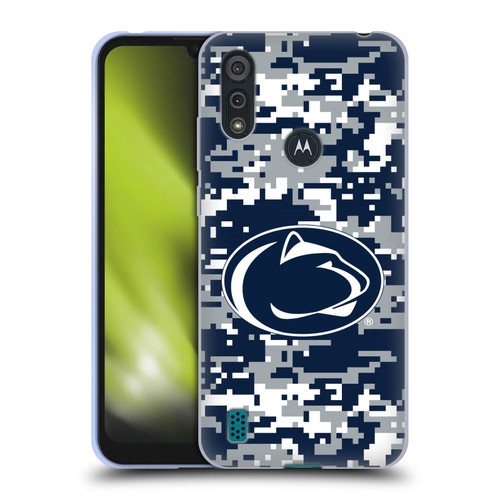 Pennsylvania State University PSU The Pennsylvania State University Digital Camouflage Soft Gel Case for Motorola Moto E6s (2020)