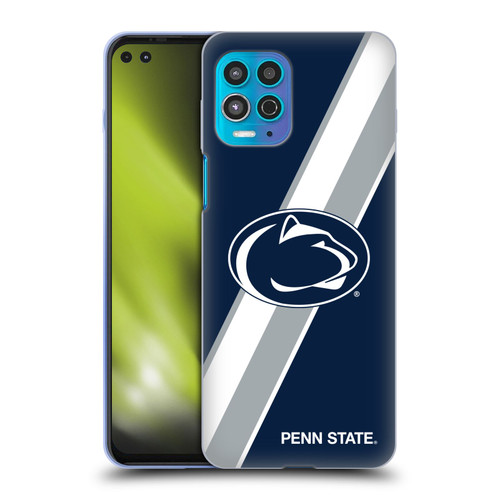 Pennsylvania State University PSU The Pennsylvania State University Stripes Soft Gel Case for Motorola Moto G100