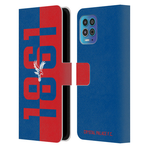 Crystal Palace FC Crest 1861 Leather Book Wallet Case Cover For Motorola Moto G100