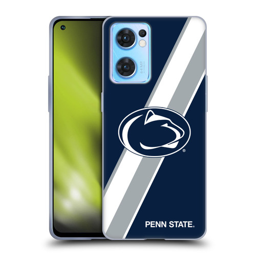 Pennsylvania State University PSU The Pennsylvania State University Stripes Soft Gel Case for OPPO Reno7 5G / Find X5 Lite