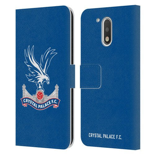 Crystal Palace FC Crest Plain Leather Book Wallet Case Cover For Motorola Moto G41